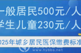 2025年医保缴费政策来了！